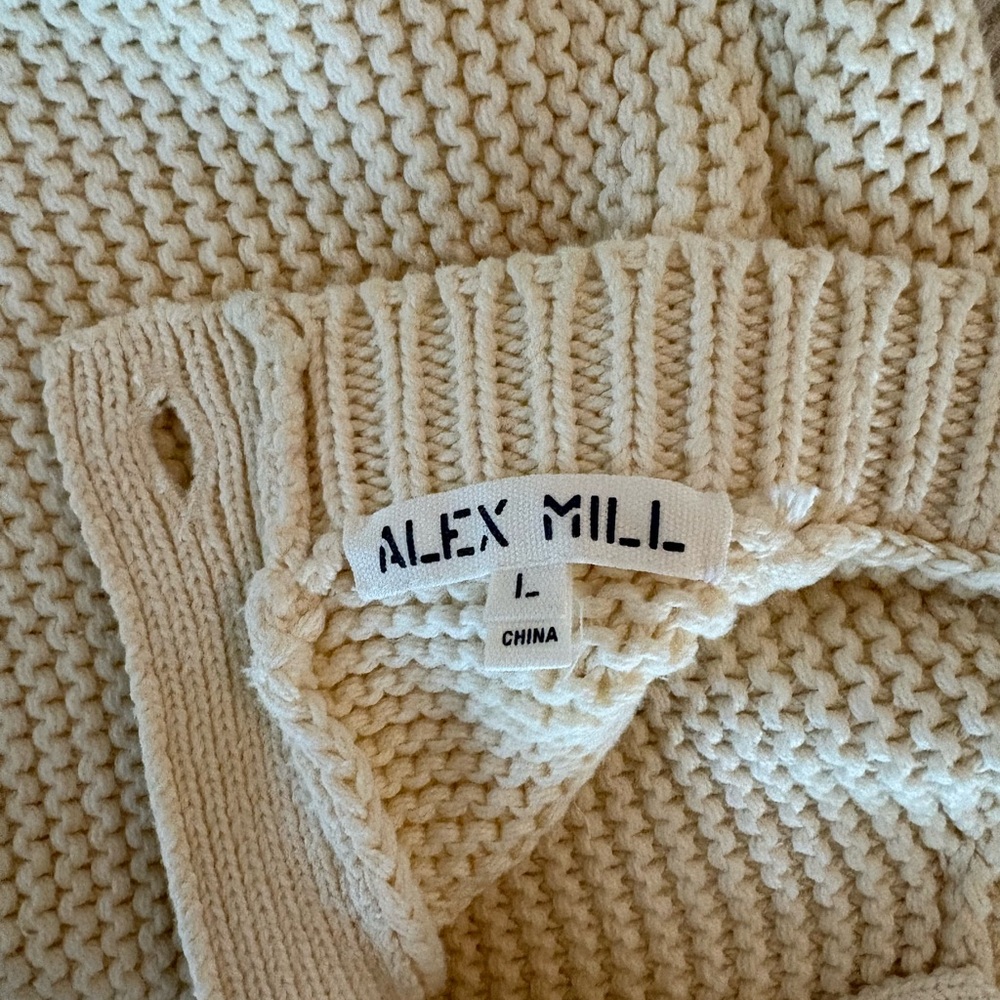 Alex Mill Button-back crew neck sweater, size L - Picture 3 of 3